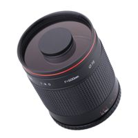 500mm F / Canon 7D 760D 77D 80D 650D 1200D 100D Nikon DSLR Kamera için T2 Adaptör Ring 8.0 Telefoto Ayna Objektif