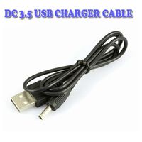 USB 2.0 En Man till 3,5 mm DC POWER Plug Stereo Electronics Device CarRel Quick Connector 5V Kabel 1000PS / Lot