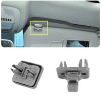 1Pc New Grey Car Interior Sun Visor Hook Clip Bracket For Audi A1 A3 A4 A5 Q3 Q5 Q7