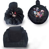 High Capacity Round Storage Bags Vely Veiy Lazy Make Up Draw...