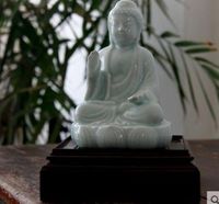 керамический Восточный Дзен Будда статуя Будды статуэтка домашнего декора ремесла украшения комнаты керамический орнамент фарфоровые статуэтки подарок