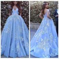 ice blue ball gown