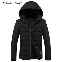 Mountainskin Men's Winter Jacket Thick Warm Hooded Coats Men Thermal Parkas Male Slim Fit Jackets Men  Outerwears LA536