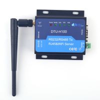DTU H100 Servidor Serial CE Industrial FCC RoHs WIFI Servidor UART Serial RS232 RS485 um RJ45 convertidor Ethernet interfaz STA