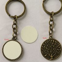 blank keychains for sublimation fashion retro ancient tree k...