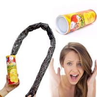 Joke Toys Grappige Aardappel Chip Can Jump Spring Bounce Snake Toy Gift April Fool Day Prank Toy For Party Jokes Trick