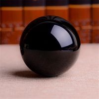 Quartz Black Obsidian Magic Crystal Glass Healing Ball Sphere Craft Feng Shui Crystals Grotere Fotografie Ballen