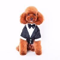Hundehemd Haustiere Kleider Kleider Gentlemen Brautkleider Teddy Pet Hundekleidung Für Herbst und Winter Hund Weste mit Bogenknoten