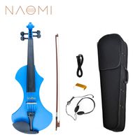 Naomi elektrische violine 4/4 stille violin volle größe 4/4 elektrische violin geige massivholz set neu