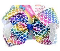 8 Zoll Jojo Siwa Haarschleife mit Clips Papercard Mädchen Haarnadeln Kinder Haar Zubehör Kleinkind Headwear