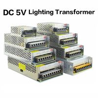 5V 2A/3A/4A/5A/8A/10A/12A/20A/30A/40A/60A Switch LED Power Supply Transformers WS2812B WS2801 SK6812 SK9822 APA102 LED Strip