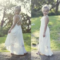 Summer Beach 2019 Wedding  Dresses  Sexy Backless White 