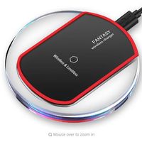 Ivolks Magic Disk Qi Wireless Charger Pad for Samsung Note 8 s7 s7 edge s8 s8 plus Charger for iPhone X 8 8 Plus