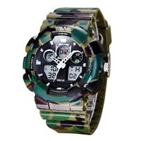 red and black digital watch