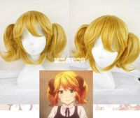 Restaurante Anime a otro mundo Clip de Aletta 2 en una peluca de Cosplay dorada con cola de caballo