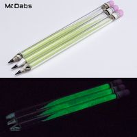 Colorido lápiz de vidrio de vidrio Dabber accesorios para fumar brillo en la herramienta dabber de lápiz de pyrex oscuro