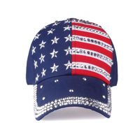 고품질 스타 패턴 야구 모자 리벳 인쇄 여성 남성 미국 국기 Snapback 힙합 모자