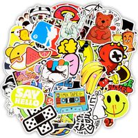 100 PCS Random Waterproof Assortment Stickers Toys for Children Tablet Laptop Snowboard Car Luggage Skateboard Bicycle Motorcycle Decals