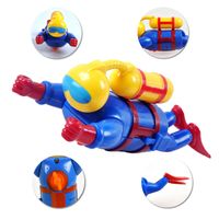 Wind Up Water Diver with Scuba Remontoir Diving Doll Children Bath Time Fun Toddler Puzzle Toys Swimming Pool