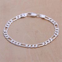 Beast gift! 6M flat three one hand - bracciale in argento 925 maschio JSPB218, bracciali in argento 925 placcato argento