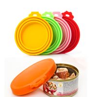 Pet Food Can Cover Silicone Can Lids for Dog and Cat Food Universal Size Fit 3 Standard Size Food Cans BPA Free