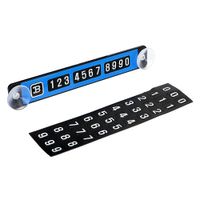 Automobiles Temporary Parking Card Telephone Number Plates with Suckers Car Styling Car Sticker Exterior Accessories