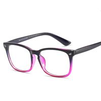 ファッション防止Blu-Radiatioレトロなコンピューターアイメガネフレーム女性男性抗青い保護フラットミラーアイウェアフレーム光学眼鏡