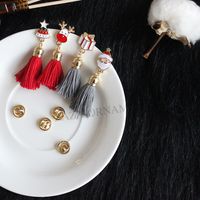 Koreaanse stijl sieraden eenvoudige kerstcadeau Santa rendier kwastje schattige corsage harde emaille broches pins revers voor vrouwelijke groothandel drop schip