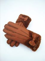 2018 новые женские зимние перчатки кожаные теплые перчатки ветрозащитные антифриз шерстяные перчатки