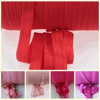 100yards/roll 5/8&quot;(16MM) Soft Shiny FOE fold over elastic Ribbon baby headbands Children&#039;s Hair Accessories