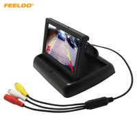 Feeldo 4.3inch Składany monitor LCD LCD Cyfrowy monitor wsteczny samochodu do odwracania kopii zapasowej VCR # 3799