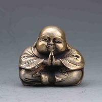 Chinese Brass Hand- carved Buddha Statue