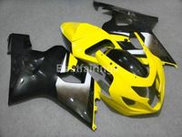 Free custom fairing kit for SUZUKI GSXR600 GSXR750 2004 2005 yellow black GSXR 600 750 K4 K5 fairings VC34