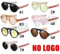 Brak logo Nowa marka Projektant Luksusowe Okrągłe Okulary Mężczyźni Kobiety Retro Vintage Plastikowa Rama Wyczyść Żywicy Okulary Okulary Nowe Odcienie 7 Kolory MOQ = 10PC