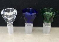 Diamond Shape Glass tobacco Bowls Glass Bong smoking Bowls 1...
