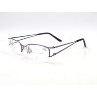Las mujeres de moda gafas miopes púrpura metal cristal decorado antifatiga gafas miopía terminadas -1.0 a -6.0