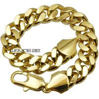 B147 anello in oro giallo 18 carati GF anelli di collegamento catena bracciale solido da donna gioielli braccialetto braccialetto