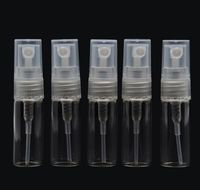 2ml mini atomizzatore riutilizzabile 2CC mini profumo di olio essenziale campione pompa vuota bottiglia di vetro spray SN1479