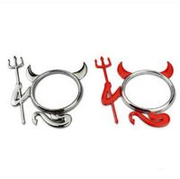 100PCS LOT Devil Stickers for car soft PVC small with silver...