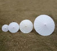 parasols de mariage parapluie en papier blanc mini parapluie artisanal chinois 5 Diamètre: 20,30,40,60,84cm décoration de faveur de mariage