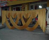 6m breda mönster bröllopsfest Birtyday stylist swags för bakgrundsfesten Curtain Celebration Stage Backdrop Drapes