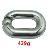 Heavy Ball Stretcher Scrotal Bondage Stainless Steel Metal Cock Cage Penis Ring Male Chastity Devices Fetish Sex Toys For Men