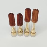 Vape Gold Ceramic Cartridges with Wood Drip Tips Rod Coils P...