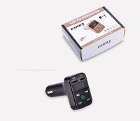 B2 Bluetooth Transmisor FM Kit manos libres para coche Reproductor de MP3 TF Flash Música Cargador USB Auriculares inalámbricos Modulador de FM 30PCS / LT