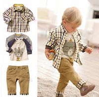 2018 Hot 3 pcs baby boy clothing boys suit clothes china lat...