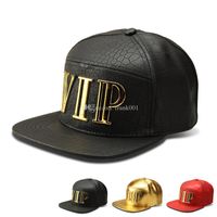 Berretti da baseball di VIP di Hip Hop di nuovo modo Snapback di baseball dei cappelli all'aperto casuali unisex di colore dell'oro / di colore nero Snapback libera la nave