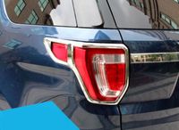 ABS Chrome tylne tylne światło światła pokrywa 2 sztuk dla Forda Explorer 2016-2018