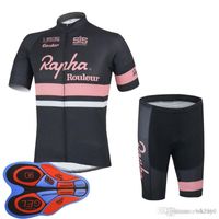Mens Rapha Cycling manches courtes Jersey (BIB) Shorts Ensembles Respirant et rapide Team Team Team Team Race Porter uniforme de vélo Y21032404