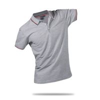 Yaz Pamuk Fitness Erkekler Polo Gömlek Kısa Kollu Kontrast Renk Artı Boyutu Toptan Ünlü Hombre Camisa Polo Sportwear Özel Baskı Logosu