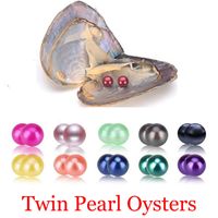Novos gêmeos de água doce DIY DIY Pérolas em ostras 27 cores Pearls Oyster Pearls com um presente de jóias de luxo que embala a vácuo para mulheres